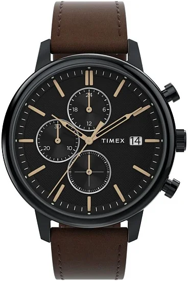 Timex Chicago Chronograph 45mm Leather Strap TW2W13200