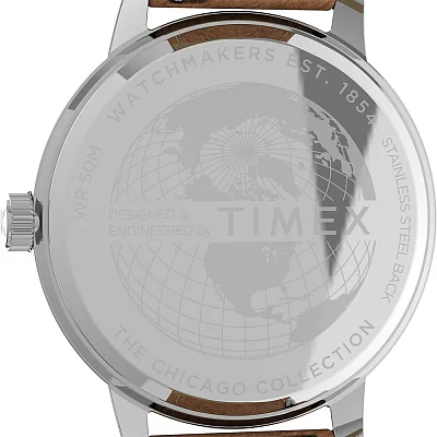 Timex Chicago Day-Date 45mm Leather Strap TW2V29000