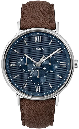 Timex Classic Southview 41mm Day-Date Leather Strap TW2T35100