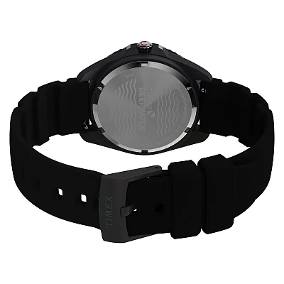 Timex Deepwater Arctic 40.5mm IP Gunmetald Steel Case Black Dial Black HNBR Strap TW3A02000