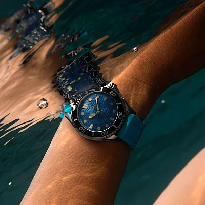 Timex Deepwater Meridian 200 38mm Synthetic Rubber Strap TW2Y40400