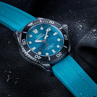 Timex Deepwater Meridian 200 38mm Synthetic Rubber Strap TW2Y40400