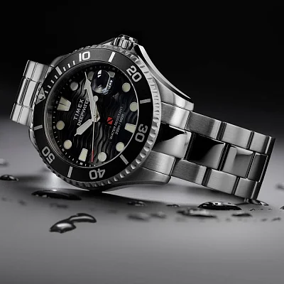 Timex Deepwater Meridian 200 44mm Stainless Steel Bracelet TW2W82000