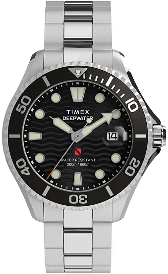 Timex Deepwater Meridian 200 44mm Stainless Steel Bracelet TW2W82000
