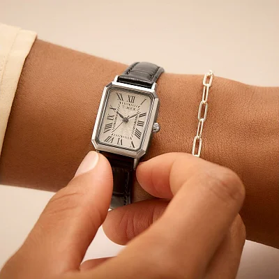 Timex Dress 21mm Leather Strap TW2Y00800