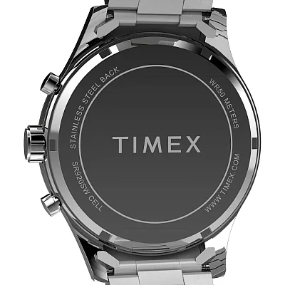 Timex Dress Chronograph 43mm Stainless Steel Bracelet TW2Y01500