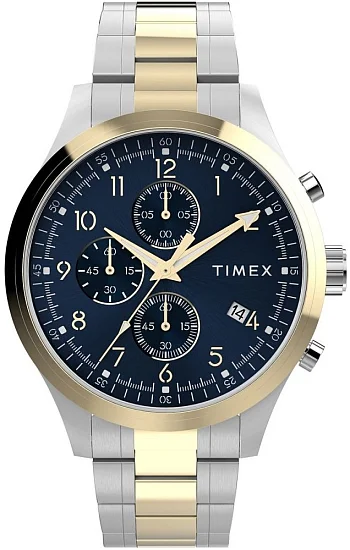 Timex Dress Chronograph 43mm Stainless Steel Bracelet TW2Y01500