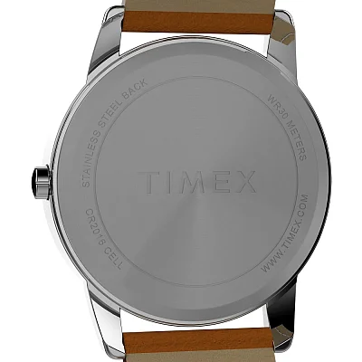 Timex Easy Reader 35mm Leather Strap Indiglo TW2W54600