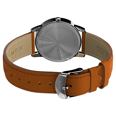 Timex Easy Reader 35mm Leather Strap Indiglo TW2W54600