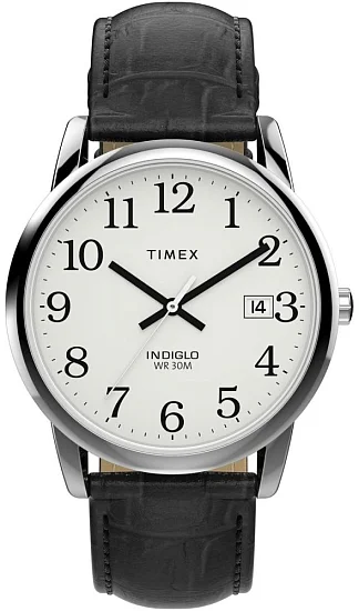Timex Easy Reader 35mm Leather Strap Indiglo TW2W95400