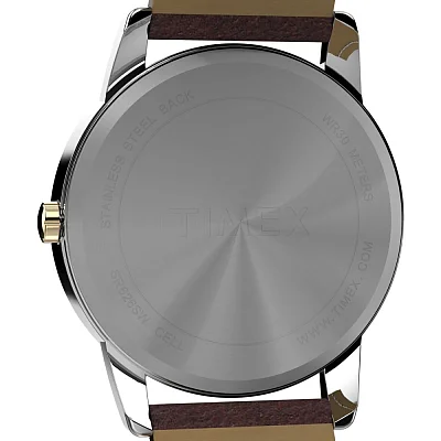 Timex Easy Reader 35mm Leather Strap Indiglo TW2W54500