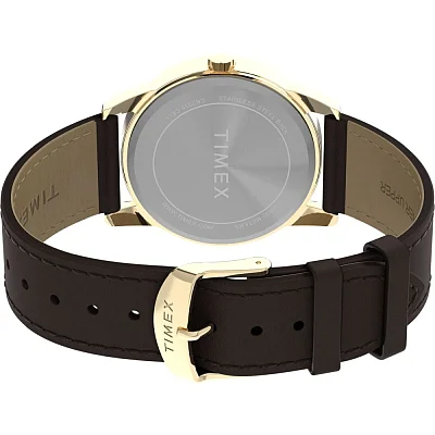 Timex Easy Reader 38mm Leather Strap Indiglo TW2Y12700