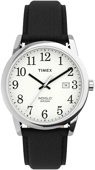 Timex Easy Reader 38mm Leather Strap Indiglo TW2P75600