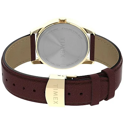 Timex Easy Reader 38mm Leather Strap Indiglo TW2V68900