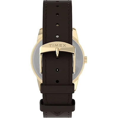 Timex Easy Reader 38mm Leather Strap Indiglo TW2Y12700