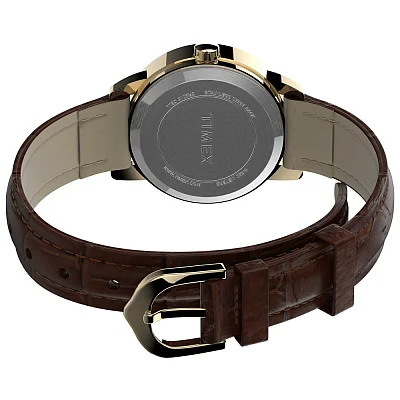 Timex Easy Reader 25mm Leather Strap Indiglo T20071