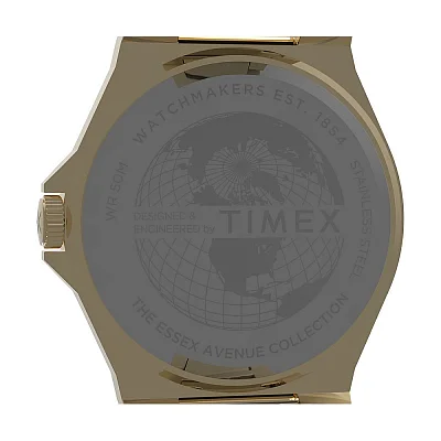 Timex Essex Ave Thin 40mm Gold Tone Stainless-Steel Bracelet Watch TW2V02100