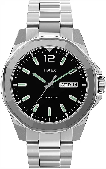 Timex Essex Avenue Day-Date 44mm Stainless Steel Bracelet TW2U14700