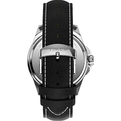 Timex Essex Avenue Day-Date 46mm Leather Strap TW2W79800
