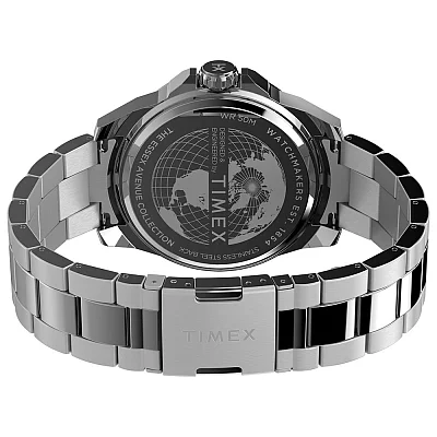 Timex Essex Avenue Day-Date 46mm Stainless Steel Bracelet TW2W79500
