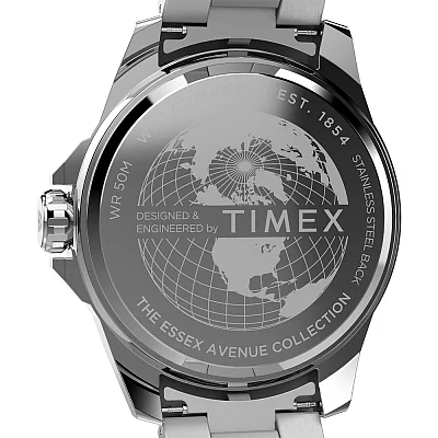 Timex Essex Avenue Day-Date 46mm Stainless Steel Bracelet TW2W79500