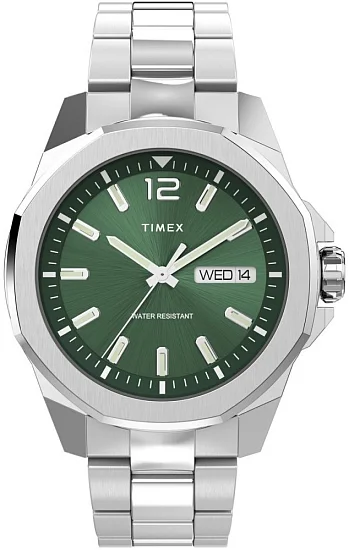 Timex Essex Avenue Day-Date 46mm Stainless Steel Bracelet TW2W13900