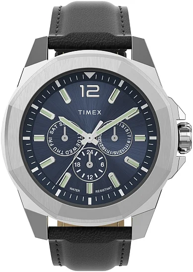 Timex Essex Avenue Multifunction 44mm Leather Strap TW2V43200