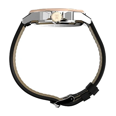 Timex Essex Avenue Day-Date 44mm Leather Strap TW2V43000