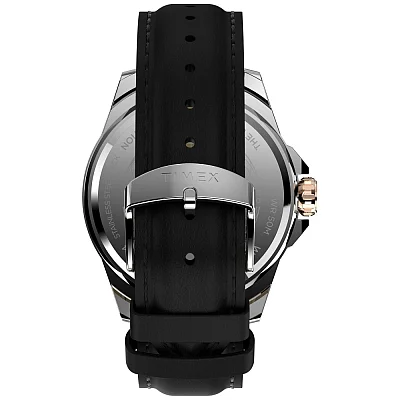 Timex Essex Avenue Day-Date 44mm Leather Strap TW2V43000