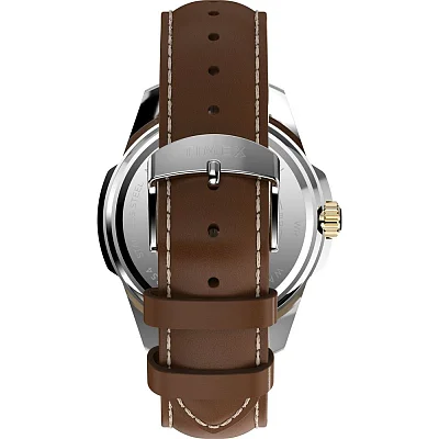 Timex Essex Day-Date 45mm Leather Strap TW2Y38100