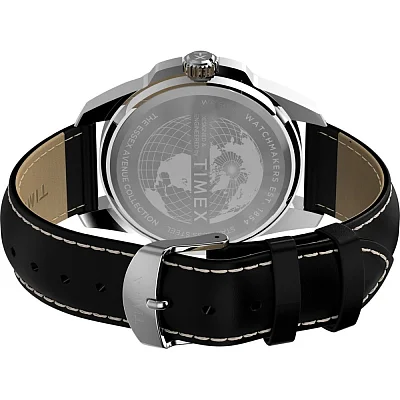 Timex Essex Day-Date 45mm Leather Strap TW2Y20600