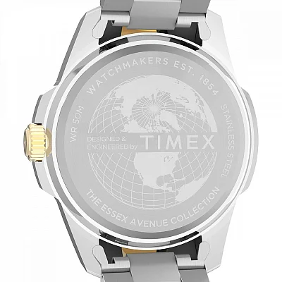 Timex Essex Day-Date 45mm Stainless Steel Bracelet TW2Y35300
