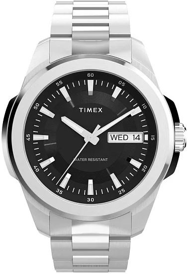 Timex Essex Day-Date 45mm Stainless Steel Bracelet TW2Y21000