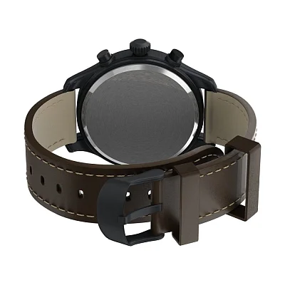 Timex Expedition Field Chronograph 43mm Brown Leather Strap Watch T49905