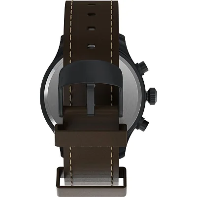Timex Expedition Field Chronograph 43mm Brown Leather Strap Watch T49905