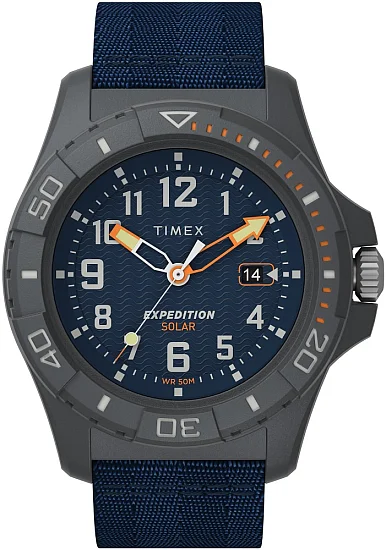 Timex Expedition North Solar Freedive Ocean 46mm Recycled Fabric Strap TW2V40300