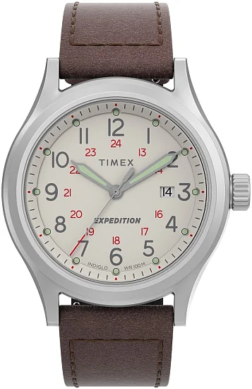 Timex Expedition North Sierra 40mm Leather Strap Indiglo TW2V07300