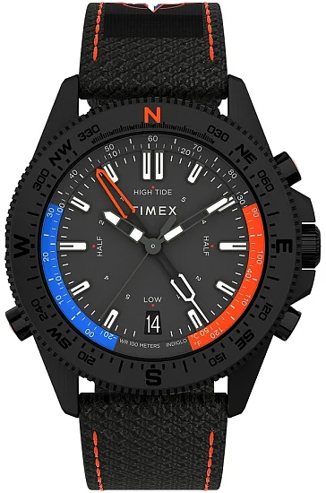 Timex Expedition North Tide Temp Compass 43mm Eco-Friendly Fabric Strap Indiglo TW2V03900