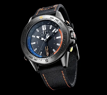 Timex Expedition North Tide Temp Compass 43mm Eco-Friendly Fabric Strap Indiglo TW2V03900