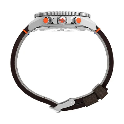 Timex Expedition North Tide Temp Compass 43mm Eco-Friendly Leather Strap Indiglo TW2V64400