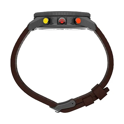 Timex Expedition North Tide Temp Compass 43mm Eco-Friendly Leather Strap Indiglo TW2V04000