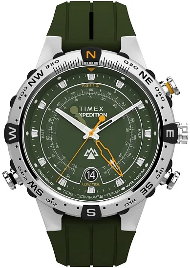 Timex Expedition North Tide Temp Compass 45mm Silicone Strap TW2Y14400