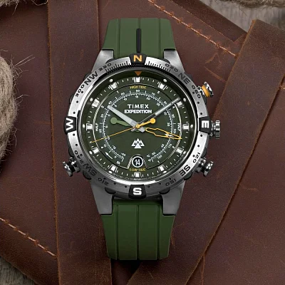 Timex Expedition North Tide Temp Compass 45mm Silicone Strap TW2Y14400