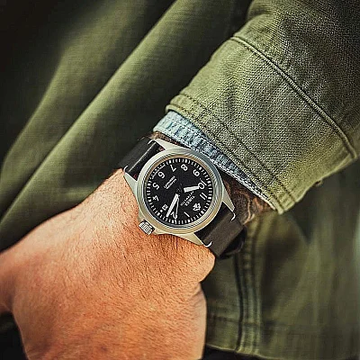 Timex Expedition North Titanium Automatic 41mm Eco-Friendly Leather Strap TW2V54000