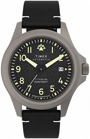 Timex Expedition North Titanium Automatic 41mm Eco-Friendly Leather Strap TW2V54000