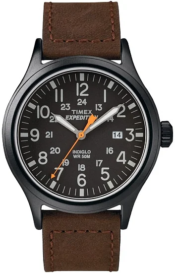 Timex Expedition Scout 40mm Leather Strap Indiglo TW4B12500