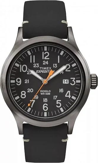 Timex Expedition Scout 40mm Leather Strap Indiglo TW4B01900