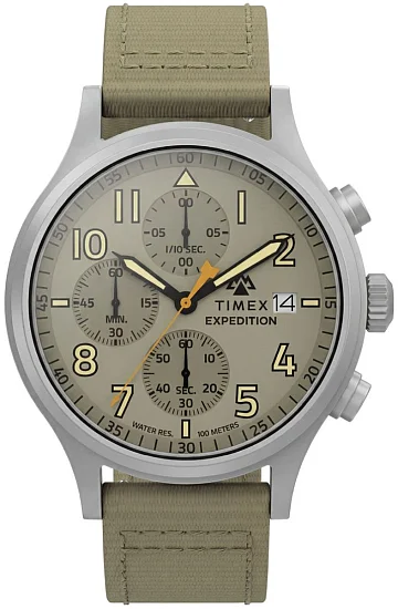 Timex Expedition Sierra Chronograph 43mm Leather Strap TW2Y89300