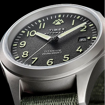 Timex Expedition Titanium Automatic 41mm Recycled Fabric Strap TW2V95300
