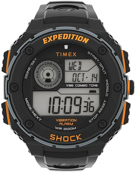 Timex Expedition Vibe Shock 50mm Resin Strap Indiglo TW4B24200